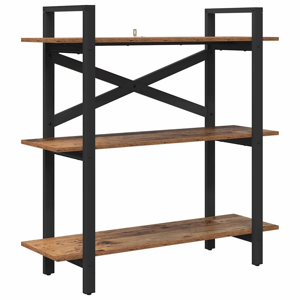 vidaXL Bookshelf Old Wood 100 x 33.5 x 102 cm Engineered Wood