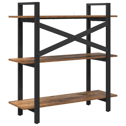 vidaXL Bookshelf Old Wood 100 x 33.5 x 102 cm Engineered Wood