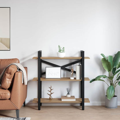 vidaXL Bookshelf 3-Tier 100 x 33.5 x 102 cm Engineered Wood