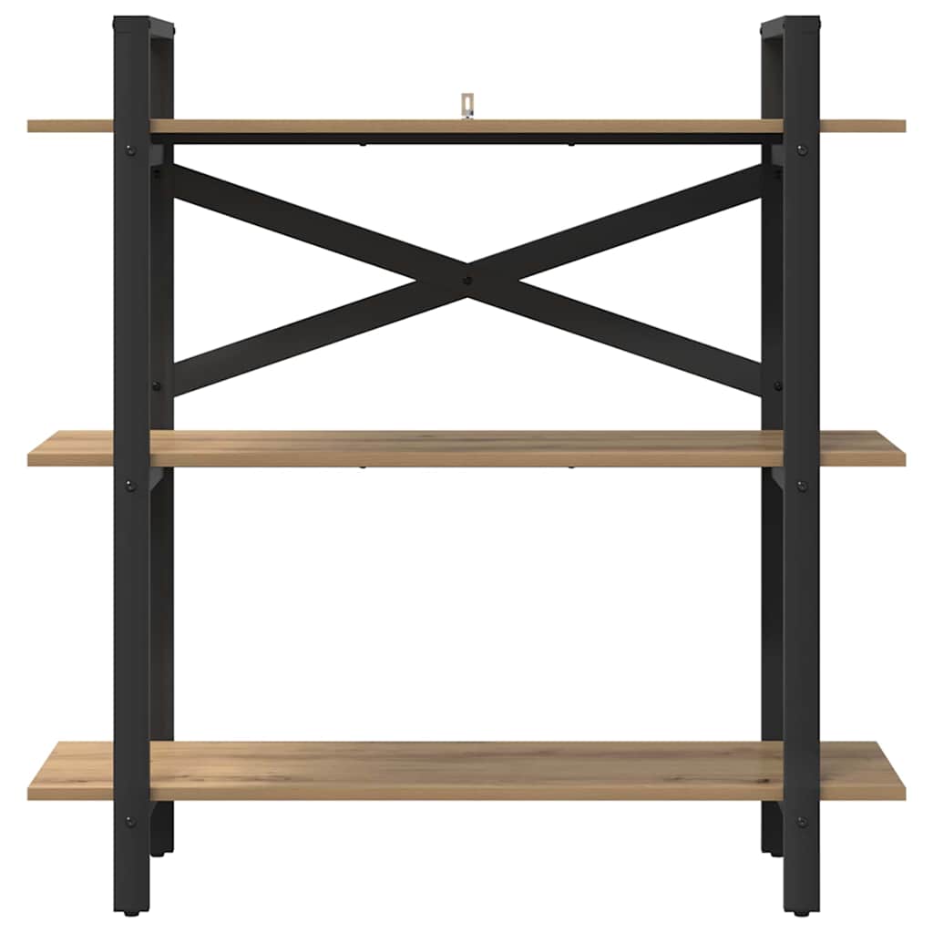 vidaXL Bookshelf 3-Tier 100 x 33.5 x 102 cm Engineered Wood
