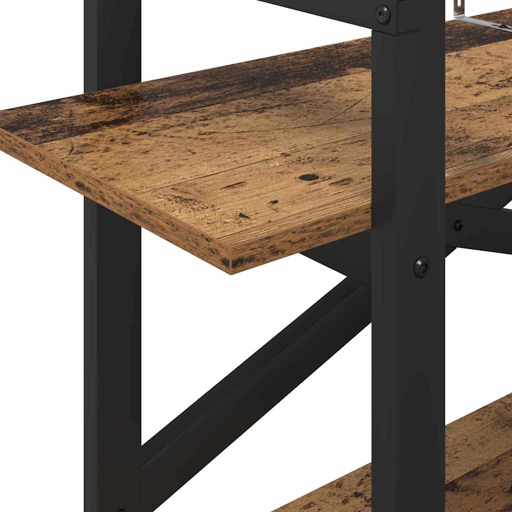 vidaXL Bookshelf Old Wood 100 x 33.5 x 64 cm Engineered Wood