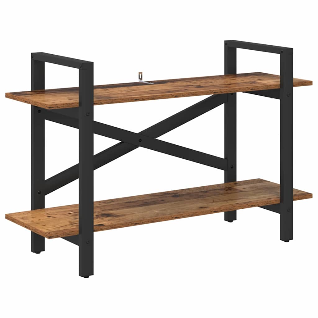 vidaXL Bookshelf Old Wood 100 x 33.5 x 64 cm Engineered Wood