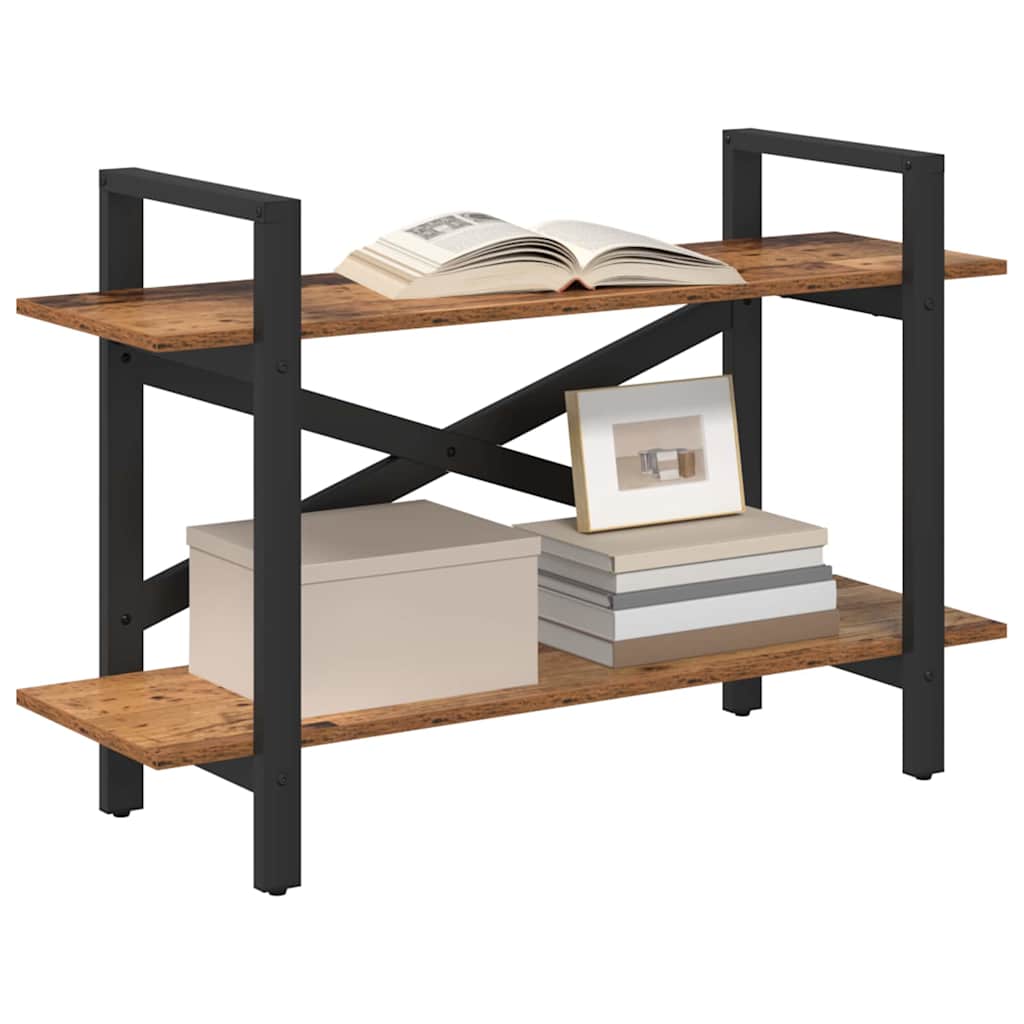 vidaXL Bookshelf Old Wood 100 x 33.5 x 64 cm Engineered Wood