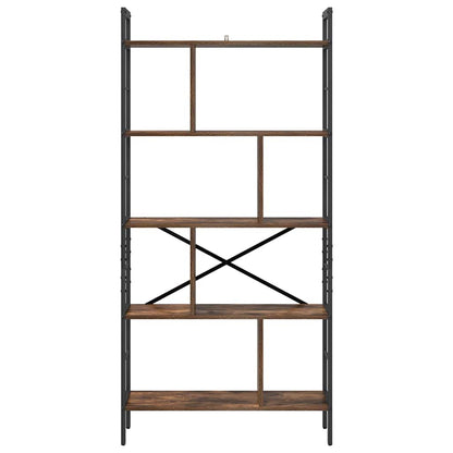 vidaXL Bookshelf Smoked Oak 75 x 30 x 156 cm Engineered Wood