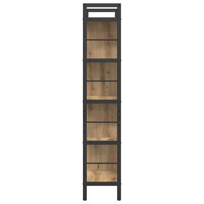 vidaXL Bookshelf 9-Tier 75 x 30 x 156 cm Engineered Wood Artisan Oak