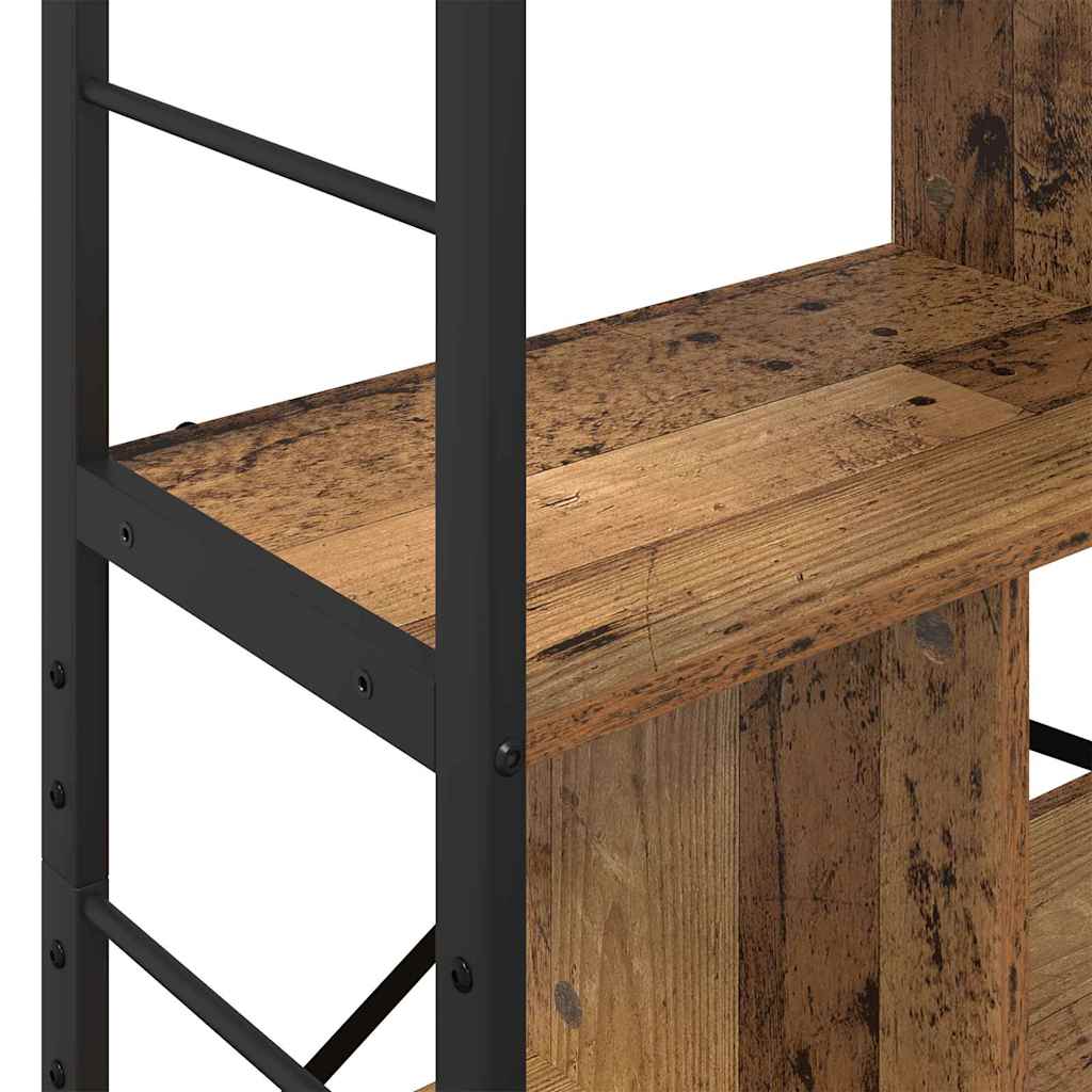 vidaXL Bookshelf Old Wood 75 x 30 x 123.5 cm Engineered Wood