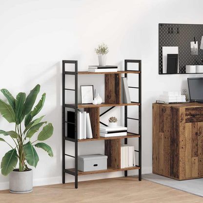 vidaXL Bookshelf Old Wood 75 x 30 x 123.5 cm Engineered Wood