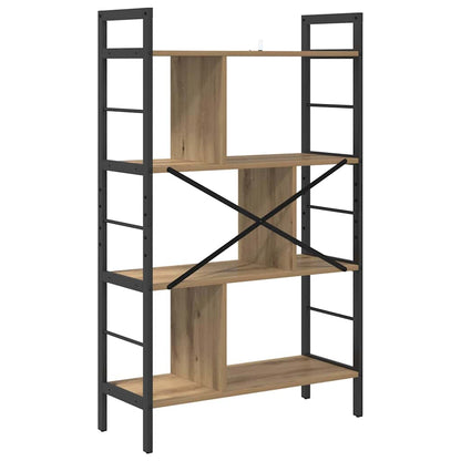 vidaXL Bookshelf 7-Tier 75 x 30 x 123.5 cm Engineered Wood Artisan Oak