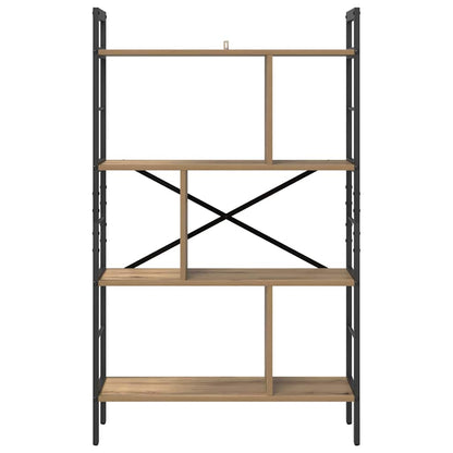 vidaXL Bookshelf 7-Tier 75 x 30 x 123.5 cm Engineered Wood Artisan Oak