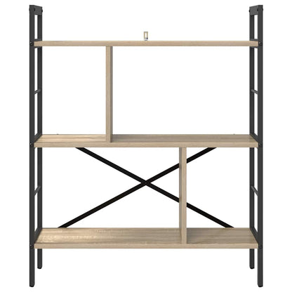vidaXL Bookshelf Sonoma Oak 75 x 30 x 91 cm Engineered Wood