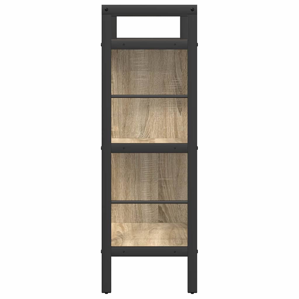 vidaXL Bookshelf Sonoma Oak 75 x 30 x 91 cm Engineered Wood