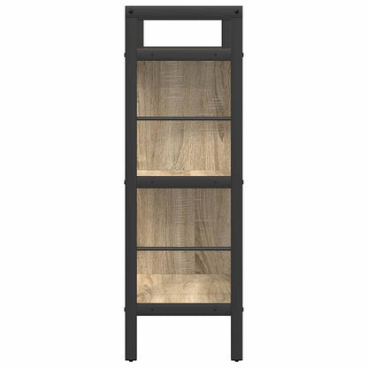 vidaXL Bookshelf Sonoma Oak 75 x 30 x 91 cm Engineered Wood