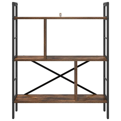vidaXL Bookshelf Smoked Oak 75 x 30 x 91 cm Engineered Wood
