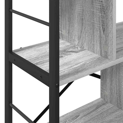 vidaXL Bookshelf Grey Sonoma 75 x 30 x 91 cm Engineered Wood