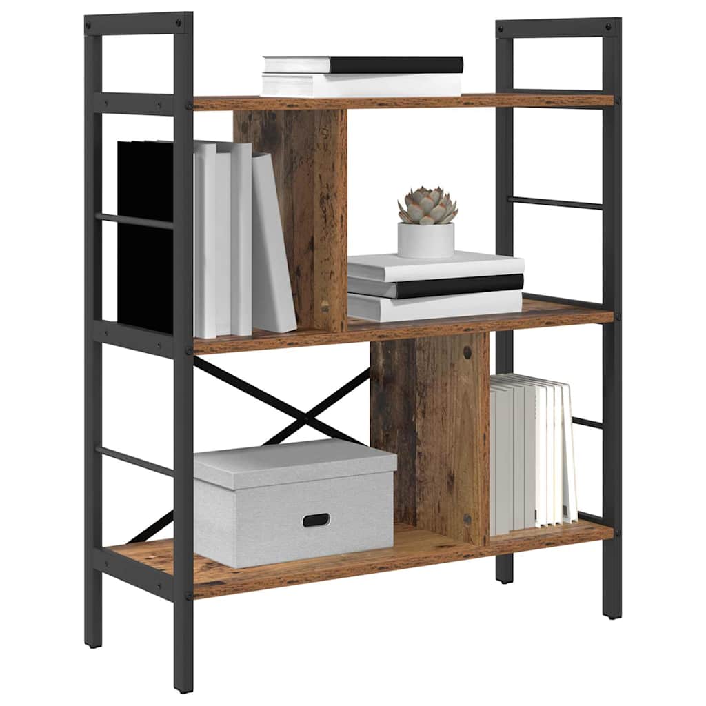 vidaXL Bookshelf Old Wood 75 x 30 x 91 cm Engineered Wood