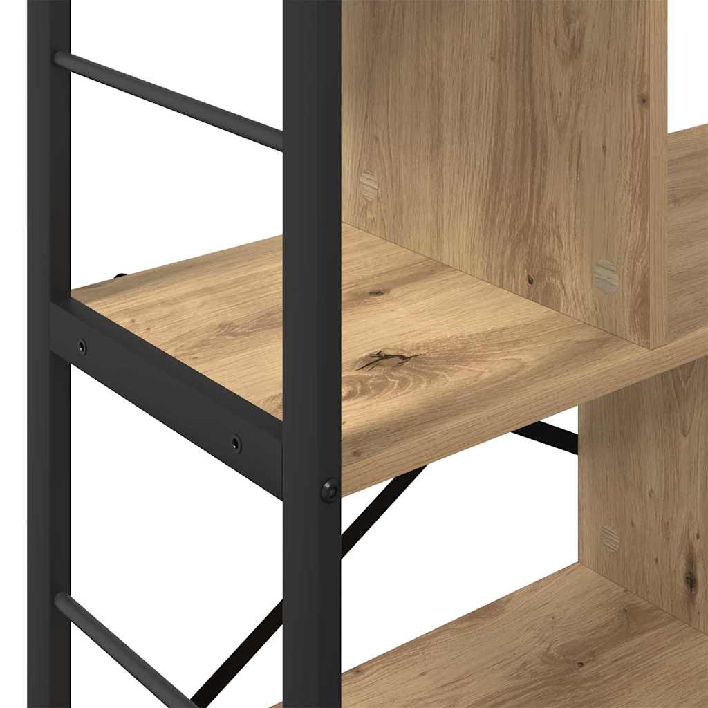 vidaXL Bookshelf Artisan Oak 75 x 30 x 91 cm Engineered Wood