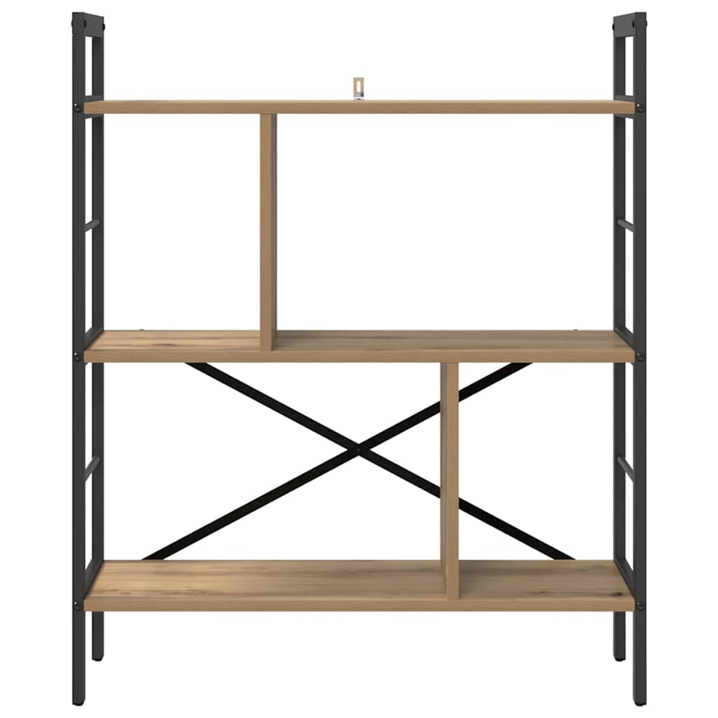vidaXL Bookshelf Artisan Oak 75 x 30 x 91 cm Engineered Wood