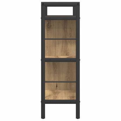 vidaXL Bookshelf 5-Tier 75 x 30 x 91 cm Engineered Wood Artisan Oak