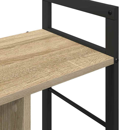 vidaXL Bookshelf Sonoma Oak 75 x 30 x 58.5 cm Engineered Wood