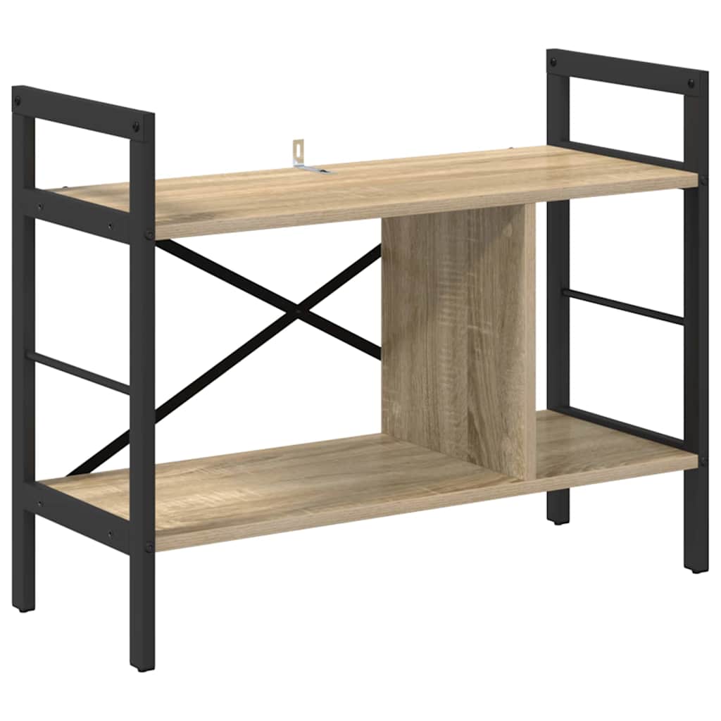 vidaXL Bookshelf Sonoma Oak 75 x 30 x 58.5 cm Engineered Wood