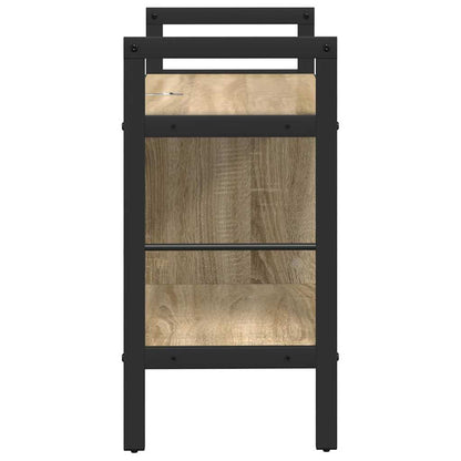 vidaXL Bookshelf Sonoma Oak 75 x 30 x 58.5 cm Engineered Wood