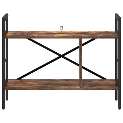 vidaXL Bookshelf Smoked Oak 75 x 30 x 58.5 cm Engineered Wood