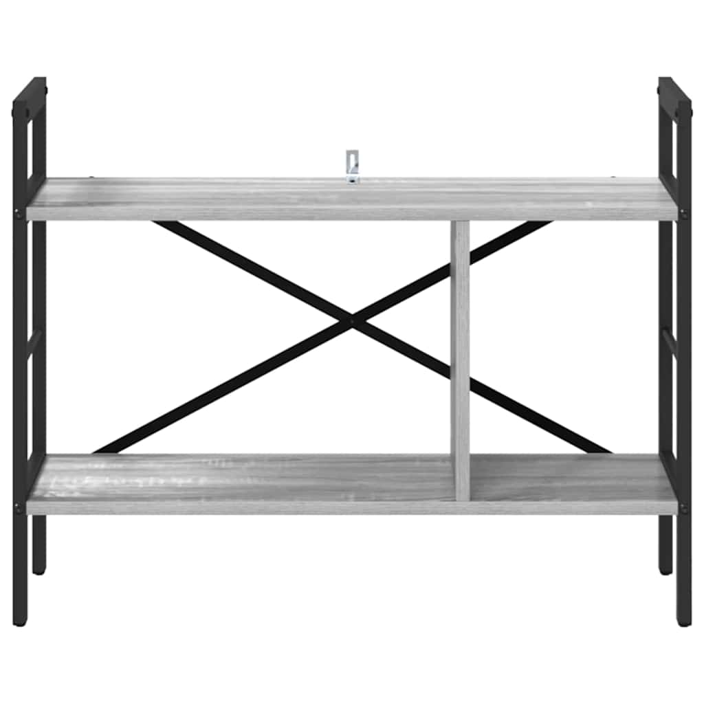 vidaXL Bookshelf Grey Sonoma 75 x 30 x 58.5 cm Engineered Wood