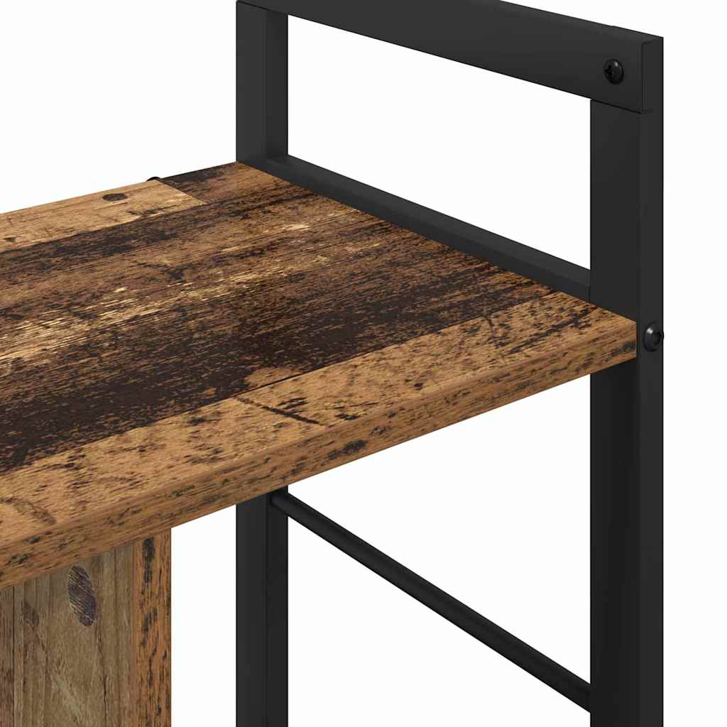 vidaXL Bookshelf Old Wood 75 x 30 x 58.5 cm Engineered Wood
