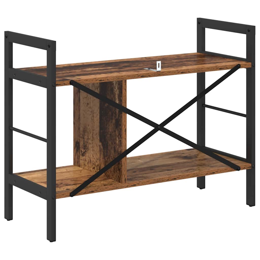 vidaXL Bookshelf Old Wood 75 x 30 x 58.5 cm Engineered Wood