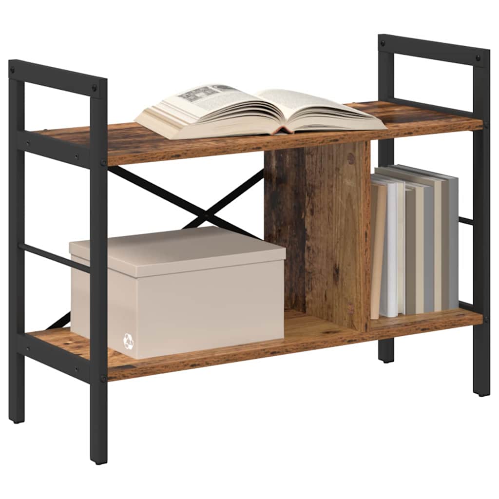 vidaXL Bookshelf Old Wood 75 x 30 x 58.5 cm Engineered Wood