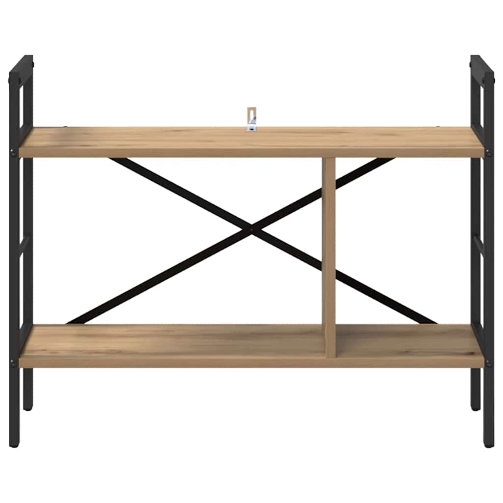 vidaXL Bookshelf 3-Tier 75 x 30 x 58.5 cm Engineered Wood Artisan Oak