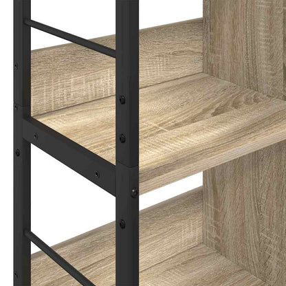 vidaXL Bookshelf 8-Tier 82 x 32 x 144.5 cm Engineered Wood Sonoma Oak