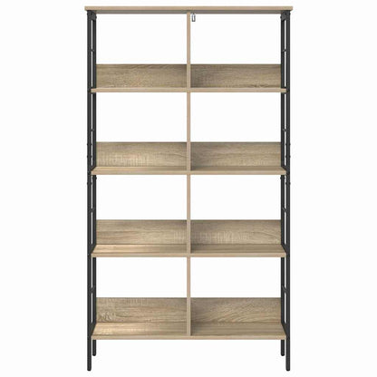 vidaXL Bookshelf 8-Tier 82 x 32 x 144.5 cm Engineered Wood Sonoma Oak
