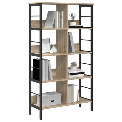 vidaXL Bookshelf 8-Tier 82 x 32 x 144.5 cm Engineered Wood Sonoma Oak