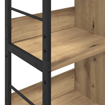 vidaXL Bookshelf 8-Tier 82 x 32 x 144.5 cm Engineered Wood Artisan Oak