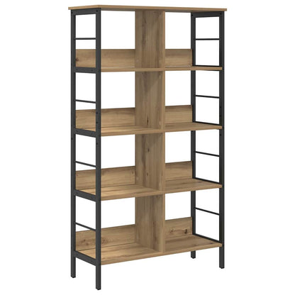 vidaXL Bookshelf 8-Tier 82 x 32 x 144.5 cm Engineered Wood Artisan Oak