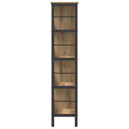 vidaXL Bookshelf 8-Tier 82 x 32 x 144.5 cm Engineered Wood Artisan Oak
