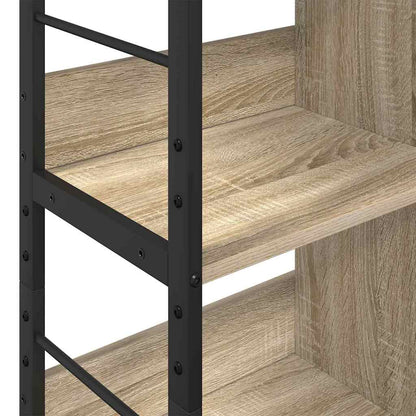 vidaXL Bookshelf 6-Tier 82 x 32 x 112 cm Engineered Wood Sonoma Oak