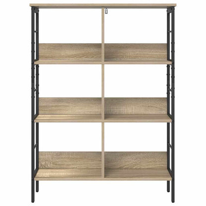 vidaXL Bookshelf 6-Tier 82 x 32 x 112 cm Engineered Wood Sonoma Oak