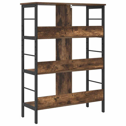 vidaXL Bookshelf 6-Tier 82 x 32 x 112 cm Engineered Wood Smoked Oak