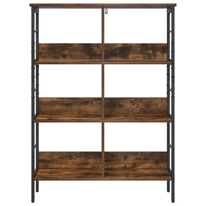 vidaXL Bookshelf 6-Tier 82 x 32 x 112 cm Engineered Wood Smoked Oak