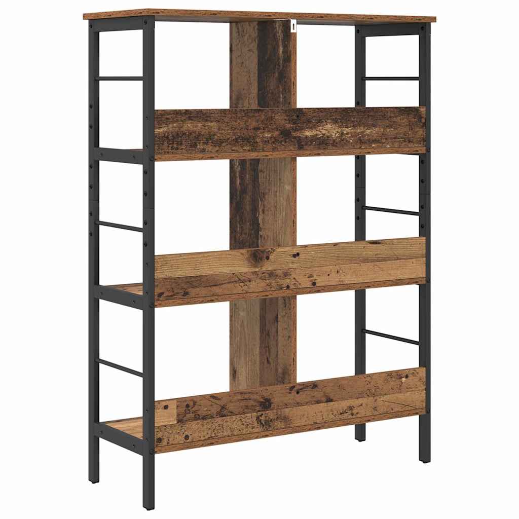 vidaXL Bookshelf Old Wood 82 x 32 x 112 cm Engineered Wood