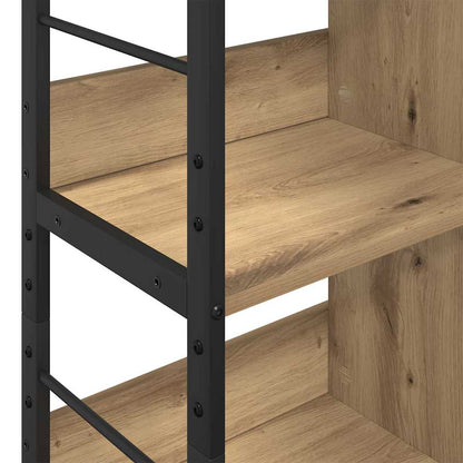 vidaXL Bookshelf 6-Tier 82 x 32 x 112 cm Engineered Wood Artisan Oak