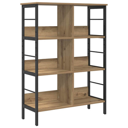vidaXL Bookshelf 6-Tier 82 x 32 x 112 cm Engineered Wood Artisan Oak
