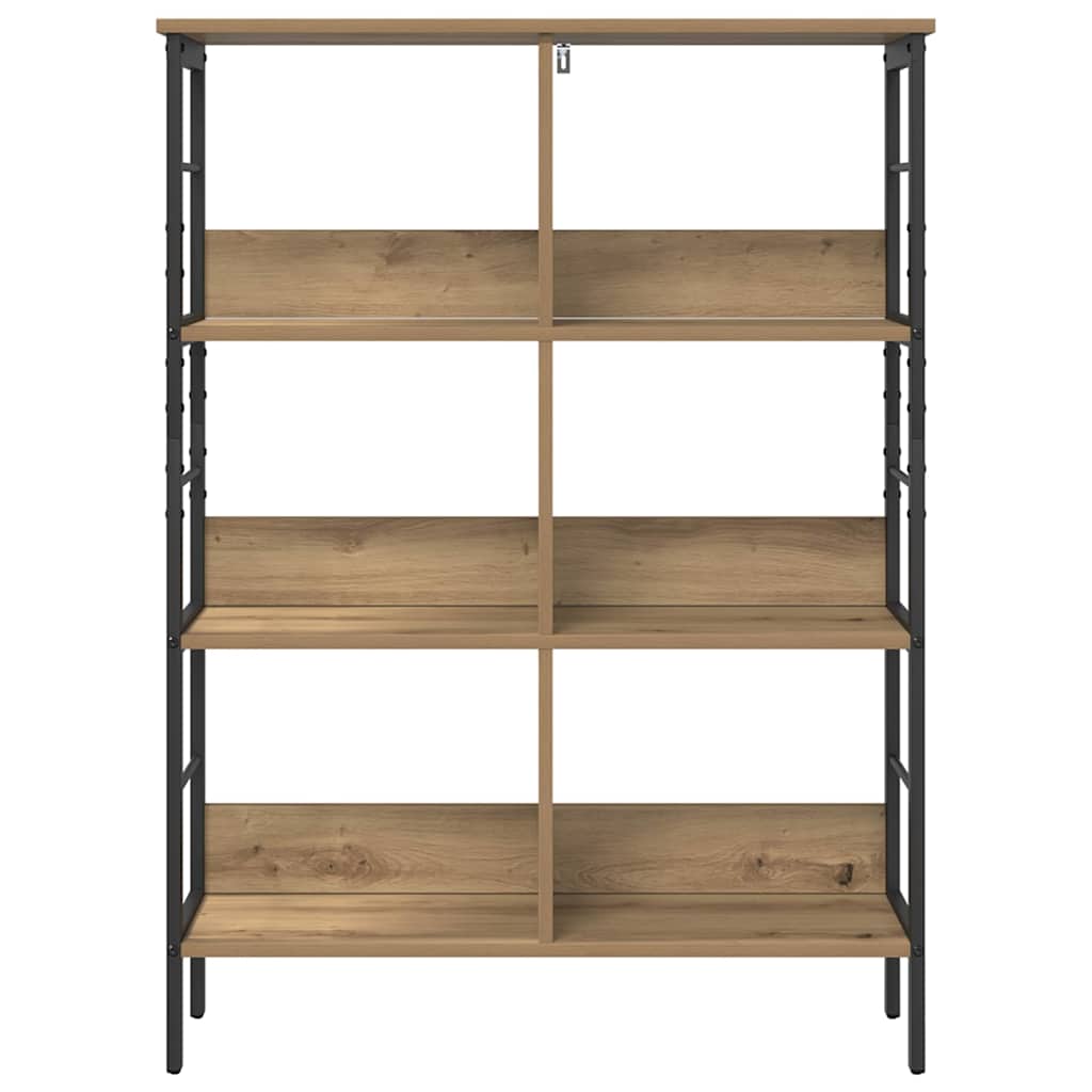 vidaXL Bookshelf 6-Tier 82 x 32 x 112 cm Engineered Wood Artisan Oak