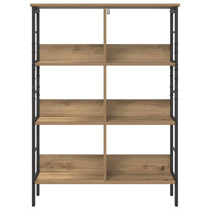 vidaXL Bookshelf 6-Tier 82 x 32 x 112 cm Engineered Wood Artisan Oak