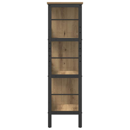 vidaXL Bookshelf 6-Tier 82 x 32 x 112 cm Engineered Wood Artisan Oak