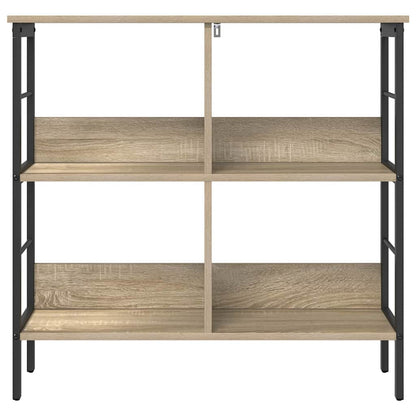 vidaXL Bookshelf 4-Tier 82 x 32 x 79 cm Engineered Wood Sonoma Oak
