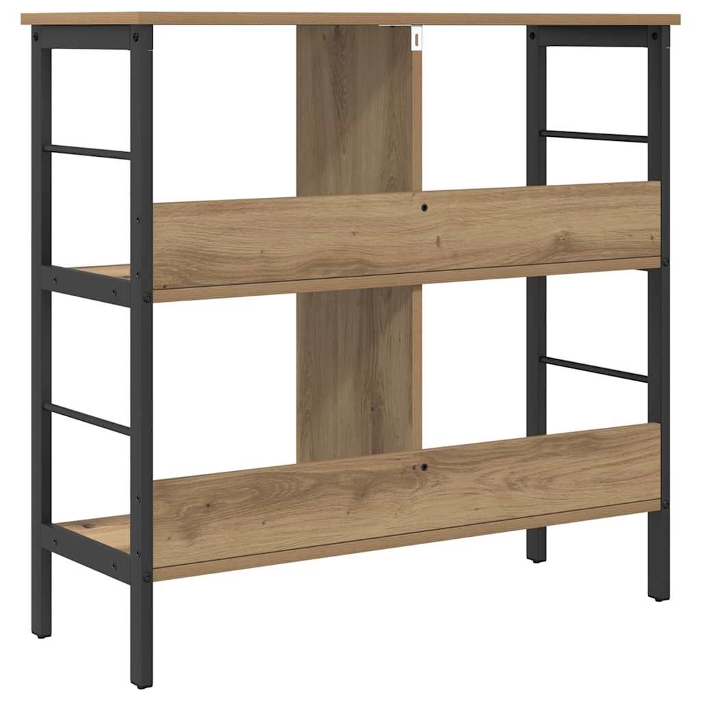 vidaXL Bookshelf 4-Tier 82 x 32 x 79 cm Engineered Wood Artisan Oak