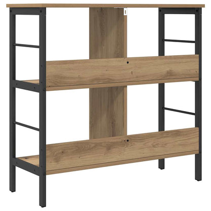 vidaXL Bookshelf 4-Tier 82 x 32 x 79 cm Engineered Wood Artisan Oak